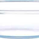 Round Tempered Glass Casserole Dish with Lid, Glass Casserole Baking Dish for Oven, Freezer and Dishwasher Safe - 2.5QT