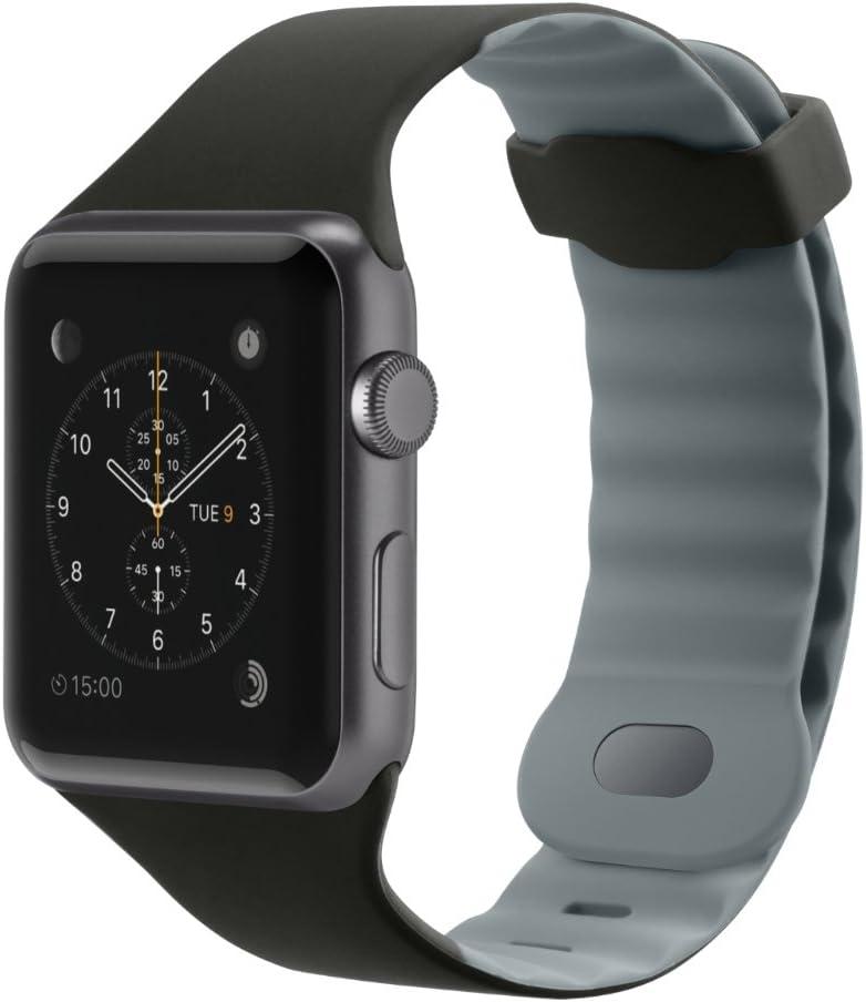 Belkin F8W729btC00 Sport Band for Apple Watch Series 4, 3, 2, 1, /40 mm, Black, 38 mm Pack