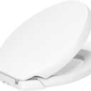 KOHLER K-5588-0 Purefresh Elongated Deodorizing Toilet Seat with Nightlight, Grip-Tight Bumpers, Quiet-Close Seat, Quick-Release Hinges, Quick-Attach Hardware, No Slam Toilet Seat, White
