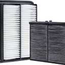 PAJ8-13-3A0A Engine Air Filter and BDGF-61-J6X Cabin Air Filter kit Compatible with 2023-2025 CX-50 2.5L Not for Hybrid 2019-2025 Mazda 3 2.0L 2.5L 2020-2025 CX-30 Replaces PAH9-13-3A0A BDTS61J6X