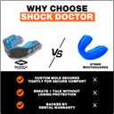 Shock Doctor Mouth Guard Sports, Hockey, Lacrosse, Baseball, Wrestling Moutguard, Gel Max Heavy Duty Protection & Custom Fit, Football Mouth Guard with Strap, Adult & Youth Mouthguard
