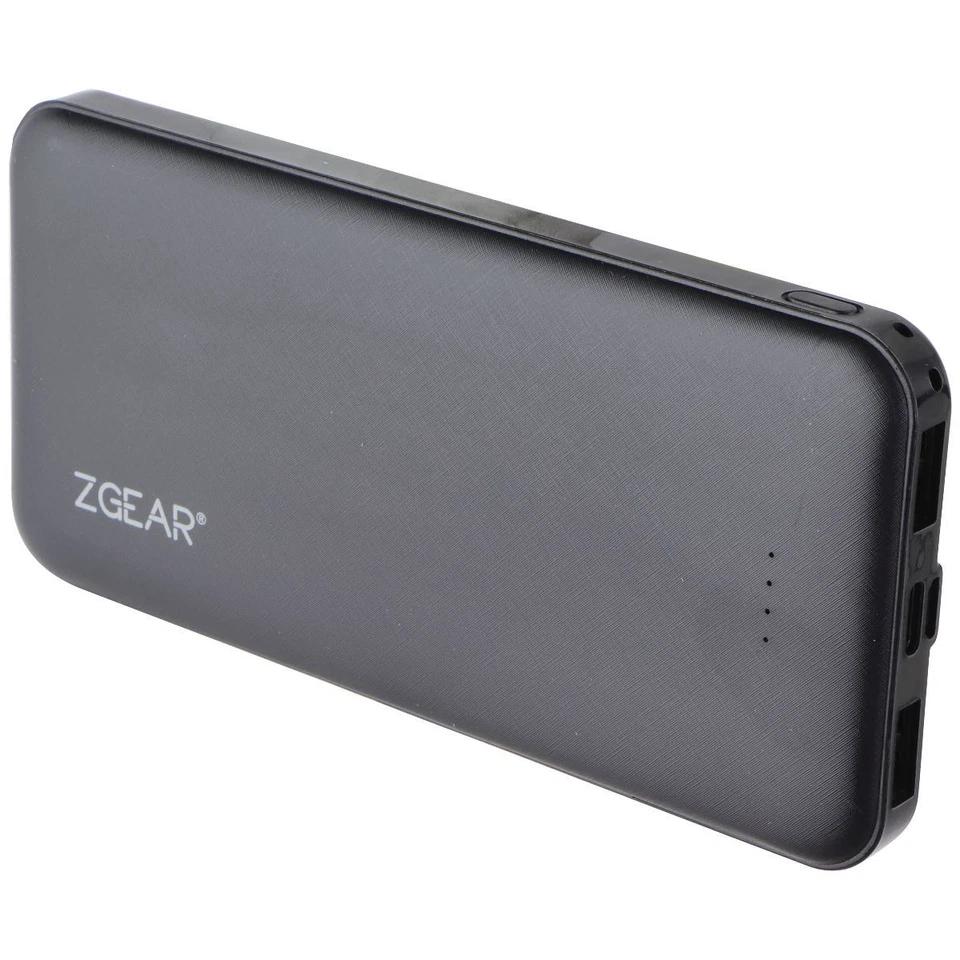 Zgear Sli. Power Bank With ZGear (10,000mAh) Slim Power Bank with Dual Charging Ports - Black
Charging Ports