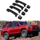 ITrims Door Handle Cover Trim for Toyota 4Runner 4WD N280 Prado J150 2010-2024 2018 2019 2020 Car Styling Accessories Exterior Door Handles 8PCS ABS (No Smart Key Holes Matte Black)