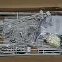 VEVOR Over the Washer and Dryer Storage Shelf, 5 Tier Laundry Room Drying Rack with Hanger Rod and Hooks, Adjustable Over Washer and Dryer Shelves, Laundry Room Shelf Storage Space Saver, White