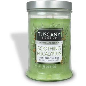 Tuscany Candle Soothing Eucalyptus Long-Lasting Scented Jar Candle, 18 oz