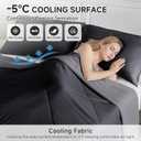 HOMFINE Cooling Comforter Twin Size, Black Summer Cooling Blanket for Hot Sleepers and Night Sweats, Japanese Double-Sided Cold Tech Fabric Q-Max 0.45, Soft Breathable Silky Smooth Lightweight