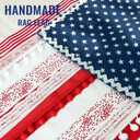 4th of July Decorations - Memorial Day Decor - 4 x 2.3 Ft Rag American Flag Banner for Home Party Supplies - Fourth of July Independence Day Accessories for 250th Anniversary Celebration Indoor Outdoor Decoration