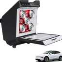 Car Refrigerator for Tesla Model Y Juniper, Rear Center Console Fridge for Tesla Model Y 2026~2025, Cooler & Warmer, Portable Freezer for Camping Traveling Commuting & Sports, 3.6L