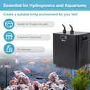 Aquarium Chiller, 79 gal 1/3 HP 300L Water Chiller for Cold Plunge, Hydroponic Cooler Fish Tank Cooling System for Axolotl Coral Reef Shrimp with Pump and Pipe