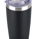 SUNWILL Travel Coffee Tumbler 20 oz, Insulated Mug with Lid, Stainless Steel Cup for Outdoor, Powder Coated Black
