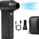 120,000RPM Cordless Air Duster with LED Light, 3-Speed Electric Air Blower & Handheld Flashlight, Rechargeable Dust Blower for PC, Keyboard, Car, Home Dark Area Cleaning