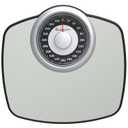 Adamson A25 Scales for Body Weight - Up to 400 LB - 5.3" Dial on 12.4" x 10.2" Platform - Anti-Skid Rubber Surface - High Precision Bathroom Scale Analog - Durable with 20-Year Assurance - Grey