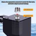 Water Trough Float Valve for Stock Tank, Stock Water Tank Float Valve, Fully Automatic Water Level Control Float Valve for Ponds, Aquariums, Livestock Water Trough, Hydroponics and Reservoir