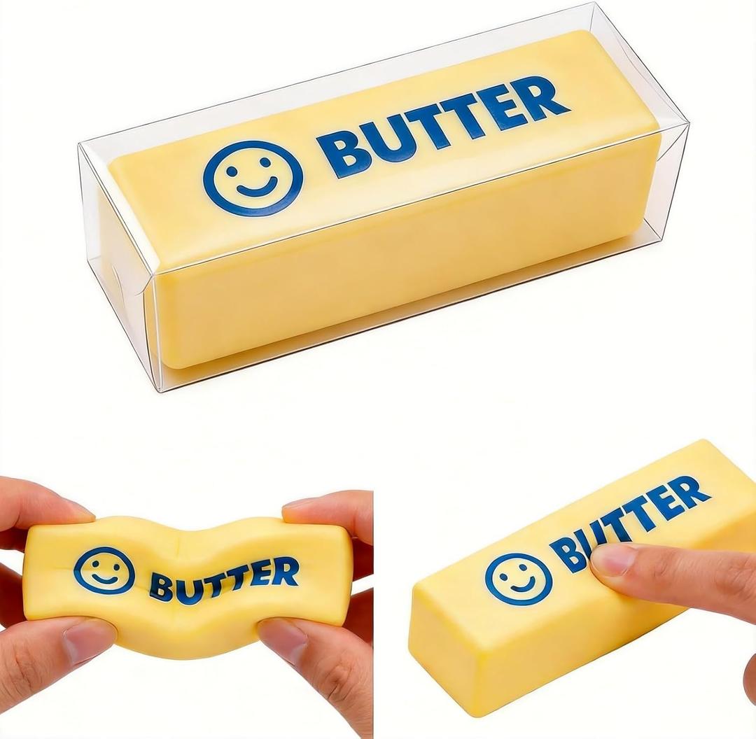 Midou Slow Rising Dumpling Squishy Butter Squeeze Toy Sensory Stress Relief Squishies Soft & Stretchy Fidget Toys for Anxiety Relief Party Favors 1Pcs(Dumpling Squishy Butter)