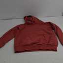 SHEWIN Women's Casual Hoodies Long Sleeve Solid Lightweight Pullover Tops Loose Sweatshirt with Pocket (Size S, 2 Red)