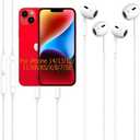 2 Pack Earbuds for iPhone Headphones Wired HiFi Stereo Headsets [MFi Certified] Noise Reduction Earphones for iPhone 14/13/12/11/XR/XS/X/8/7/SE Support iOS System(Built-in Microphone & Volume Control)