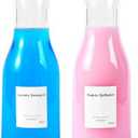 VOTLEVT 40 OZ Liquid Laundry Detergent Dispenser, Laundry Soap Dispenser, Fabric Softener Dispenser, Liquid Laundry Detergent Holder Container Organizer, Laundry Room Organization and Storage, 2 Pack