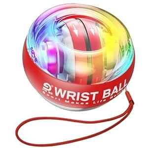 JIN BD Wrist Trainer Ball Auto-Start Gyroscopic Forearm Exerciser Gyro Ball for Strengthen Arms, Fingers, Grip and Muscles