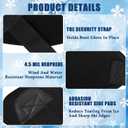 2 Pairs - Ski Boot Covers, Ski Boot Covers for Warmth, Ski Boot Warmer, Ski Boot Cover for Keep Your Feet Dry and Warm, Winter Sport Accessory, Ski Present, Skiing Accessories for Skiers (Large)