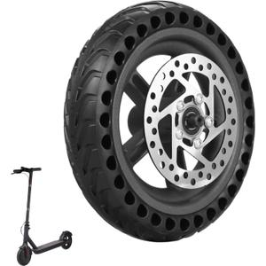 ELKATECH | Gotrax Wheel replacement and Xiaomi M365 electric Scooter | Solid Tire with hub and Brake-Disc | Honeycomb Wheel Compatible Mijia1s gotrax gxl V2/gotrax XR and 8,5 inch