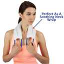 Bed Buddy Hot and Cold Neck Wrap, White - Microwavable Heating Pad & Cold Pack for Neck, Sore Muscles - Moist Heat Therapy Wrap