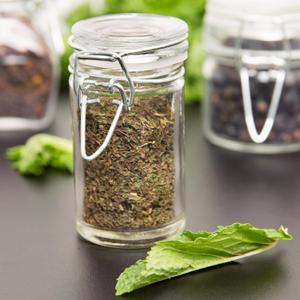 Cylindrical Clear Glass Spice canning Jar, Set of 24, 2.5 oz