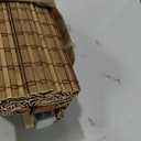 No Drill Cordless Bamboo Roman Shades, 23" W × 48" H, Highfield Teak