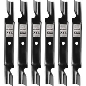 Mower Blades 18.7-Inch Replacement for Oregon Exmark & Toro 54-Inch Deck Timecutter Zero Turn Mowers, Fits OEM 115-4999-03 115-9650-03 115-2454-03, Circle Center Hole 6PCS