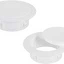 PATIKIL Air Conditioning Wall Hole Cover 3.2" (82mm), 3 Pack Air Conditioner Blocking Hole Plug Fit for 3.2-3.5" Hole Decoration Water Pipe Sealing Plate Cover, White