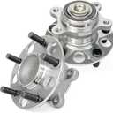 Pair 512256 Rear Wheel Bearing Hub Assembly Compatible with Acura CSX 2006-2011, for Honda Civic 2006-2011, 5 Lugs (OE Size)