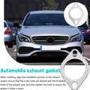 2PCS Automobile Exhaust Gasket, Exhaust Manifold Gasket, Strong Sealing And Rust-Proof, Suitable For Most Exhaust Pipe Sealing Purposes (2.5IN)