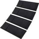 4 Pack Universal Tie Down Strap Protector Sleeve Ratchet Strap Protector Sleeve for Boat, Trailers, Jetski, Waverunner Black 4 x 12 Inches