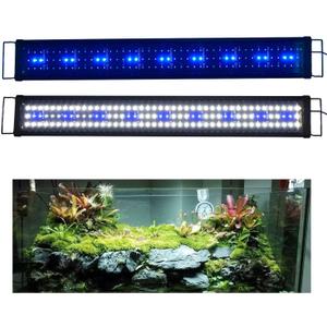 KZKR Aquarium Hood Lighting Fish Tank Light 36 inch - 46 inch for Freshwater and Saltwater Blue and White Light 90cm - 115cm (Blue and White 36-46 inch)