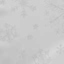 2 x HARORBAY White Tablecloth for Rectangle Tables 52 x 52 Inch, Square Snowflake Table Cloth for Dining Room Kitchen Party Winter Holiday, Heavy Weight Soft Silver Farmhouse Table Cover (Icey Serie)