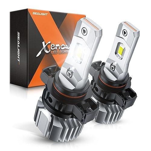 SEALIGHT 5202 LED Fog Light Bulbs, 44,000LM Super Bright 5202 Led Bulb,Plug & Play for 5201/PS19W/PS24W Fog Lights & DRL, IP68 Waterproof, 6000K Cool White, Pack of 2