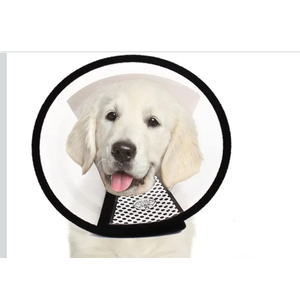 Plastic Pet Recovery Collars & Cones for Dogs and Cats After Surgery Adjustable Dog Neck Cone Surgical Elizabeth E-Collar Prevent Biting and Stop Licking Wound, Size Medium
