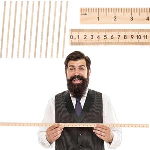 gisgfim 12 Pack 39 Inches Wood Double Sided Meter Stick Yard Stick Wood Economy Meterstick Wooden Ruler 100 Centimeters Measuring Yardstick Bulk School Classroom Home Office Kid Measuring Tailor Craft