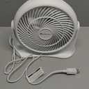 Comfort Zone 11-Inch High-Velocity Tabletop Air Circulator Fan, Quiet Personal Fan with 3 Speeds & 90 Adjustable Tilt  Portable Desk Fan for Home, Bedroom, or Office, White