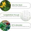 13X130FTRuolan Bird Netting for Garden Protect Vegetable Plants and Fruit Trees,Plastic Trellis Netting for Birds, Deer,Squirrels and Other Animals (13X130), Green