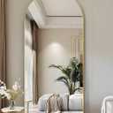 71"x32"Floor Mirror Full Length,Arched Full Length Mirror with Stand,Full Body Mirror,Hanging or Large Leaning for Bedroom Living Room Gold