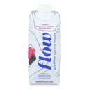 FLOW WATER Organic Blackberry Hibiscus Alkaline Water, 16.9 FZ, 4 Pack, Best By: 2025-10-05