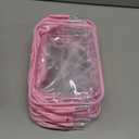 6 Pieces Clear Makeup Bags Bulk TSA Approved Toiletry Bag for Travel PVC Waterproof Clear Cosmetic Pouch with Zipper for Men and Women Carry-on Travel Essentials (Pink) (Medium)