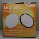 20 Inch Large LED Flush Mount Ceiling Light, 40W, 4350LM, 3000K/4000K/6000K CCT Selectable Super Slim LED Ceiling Light, Close to Ceiling Round Flat Panel Light for Living Room,Kitchen ect，2PK