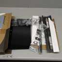 Universal TV Stand - Table Top TV Stand for 27-60 inch LCD LED TVs - 9 Level Height Adjustable TV Base Stand with Tempered Glass Base & Wire Management, VESA 400x400mm