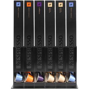 FlagShip Coffee Capsules Holder Stand for Nespresso Storage Original Capsules Holder, Coffee Pods Rack for Nespresso Originalline 60 Pods (Black)