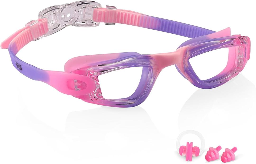 Aegend Swim Goggles for Kids 3-14 | Anti-Fog, No-Leaking, Pool & Beach