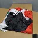 8FT Santa Claus Sitting on The Roof Christmas Inflatable Decoration with Gift Bag & Built-in LEDs, Giant Blow Up Inflatable Christmas Decorations Outdoor for Xmas Yard Terraces Balcony