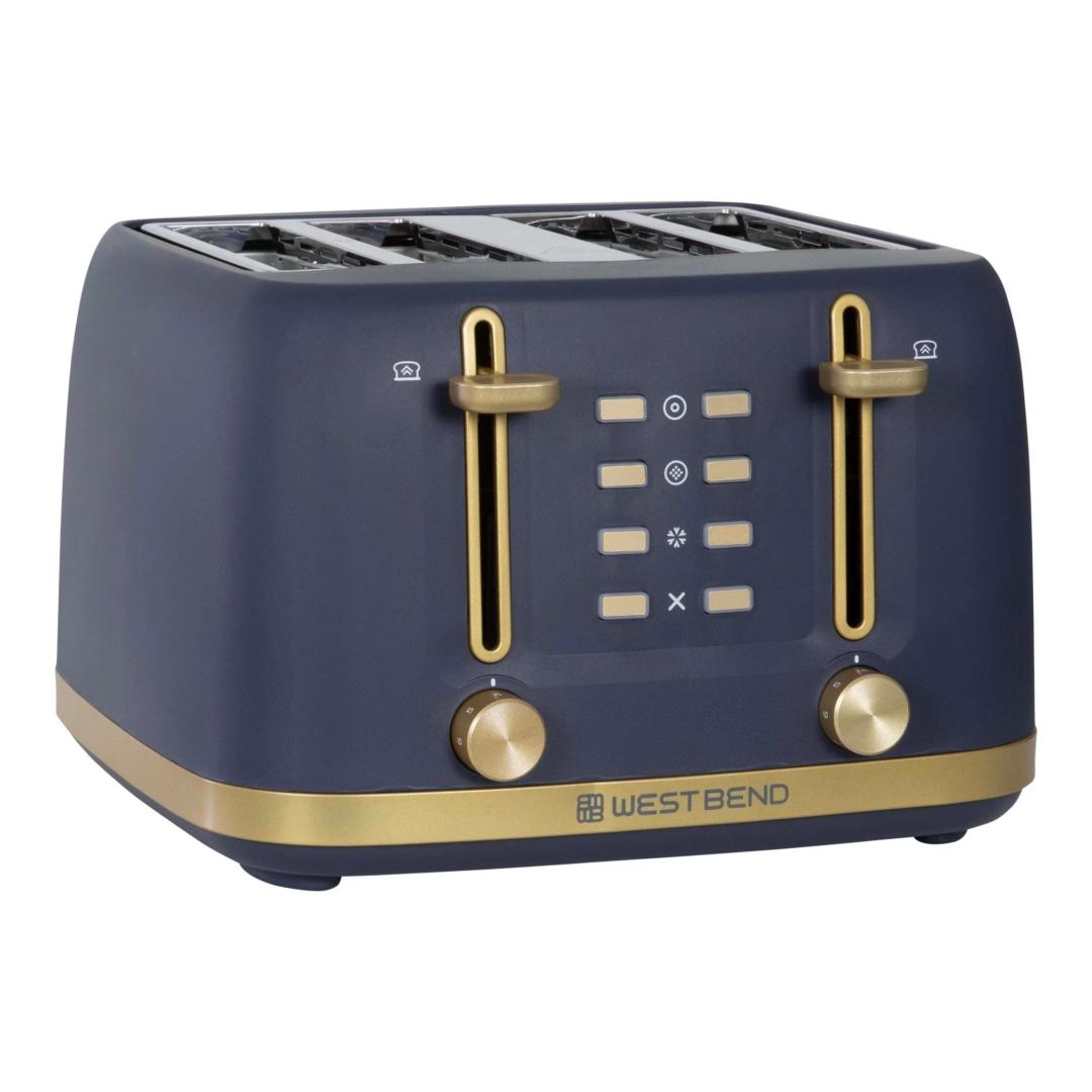 West Bend Timeless 4-Slice Toaster, Blue Gold
