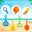 Sosation 24 Pcs Kids Watering Can Set 12 Plastic Small Watering Can Bulk 12 Shovels Gardening Tools Sand Toy Mini Water Buckets Play Kit for Flower Soil Planting Loosening Digging Trowel Rake Beach