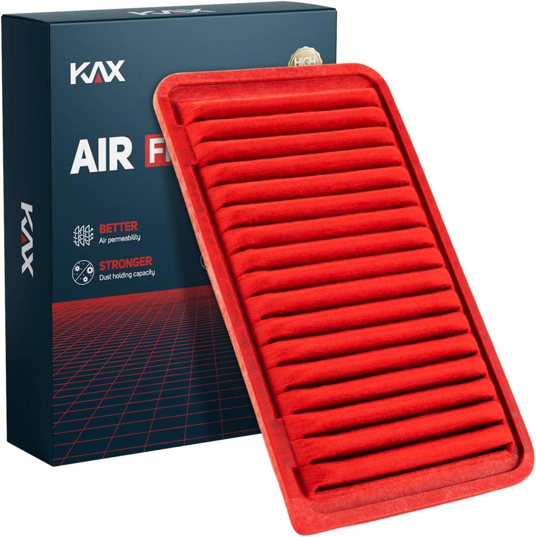 KAX Premium Engine Air Filter, GAF007(CA9360) Replacement for Toyota Camry 2002-2011, Sienna 2004-2010, Highlander 2001-2007/2009-2013, Solara 2004-2008, Lexus ES300, ES330, RX330, RX350